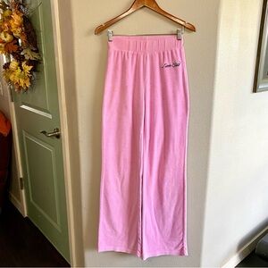 I.AM.GIA Torres terry cloth flared leg pants in pink women’s size small y2k